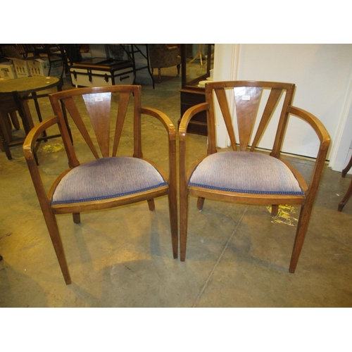 563 - Pair of Art Deco Occasional Arm Chairs