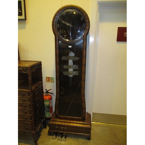 567 - 1930's Walnut Triple Weight Longcase Clock