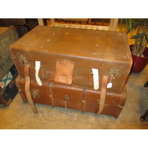 581 - Two Vintage Travelling Trunks