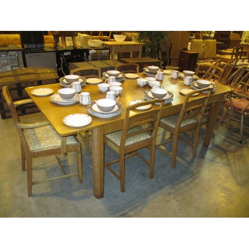 584 - Heals London 8 Piece Dining Room Suite Comprising Extending Dining Table, 6, 2 Arm and 4, Dining Cha... 