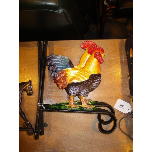 61 - Two Cockerel Basket Hangers