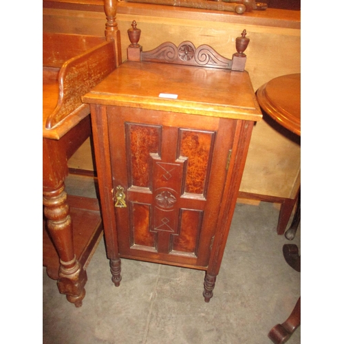 807 - Late Victorian Oak Bedside Cabinet