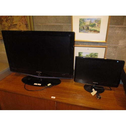 106 - Two Samsung TVs with 1 Remote