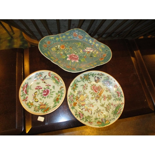 122 - Three Chinese Porcelain Dishes