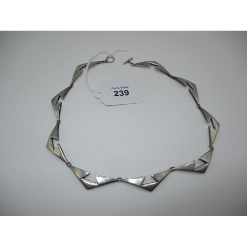 239 - Bent Eriksen Denmark Sterling Silver Necklace