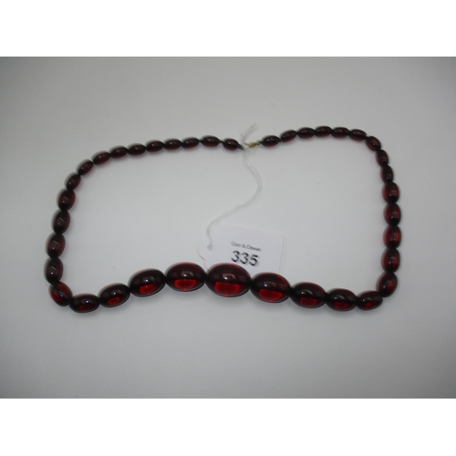 335 - Cherry Amber Type Necklace