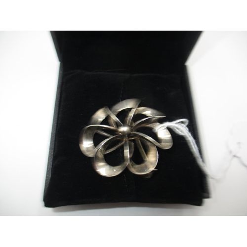 340 - Modernist Danish Silver Brooch by Niels Erik From