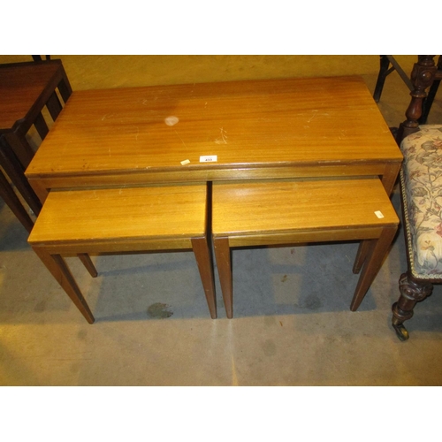 433 - Mid Century Nest of 3 Tables