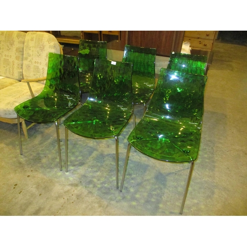 451 - Set of 6 Calligaris Ice Chairs