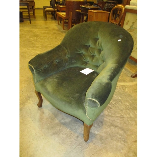 459 - Late Victorian Deep Buttoned Tub Chair