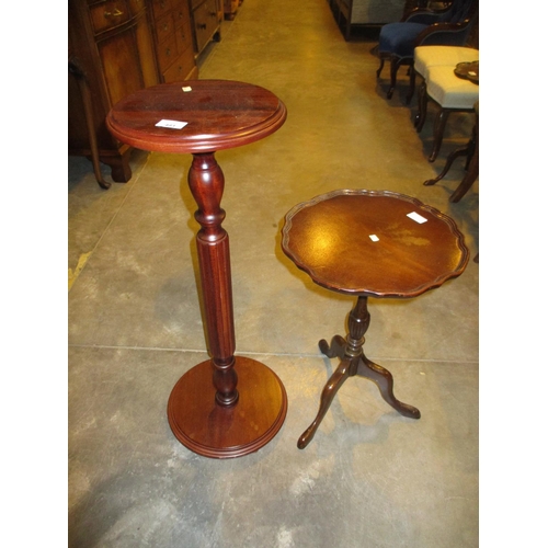 481 - Mahogany Plant Table and Wine Table