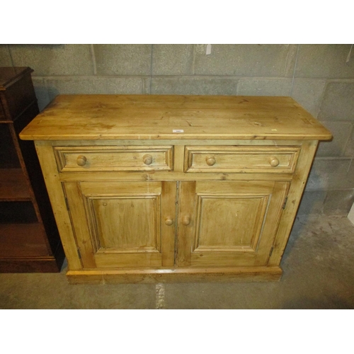 542 - Stripped Pine Dresser Base, 110cm