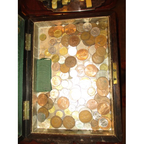 273 - Victorian Jewel Box with Coins