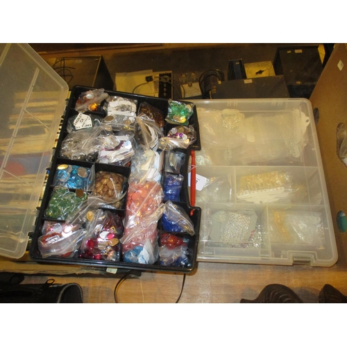 62 - Two Boxes of Costume Jewellery Making Items etc