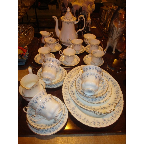 90 - Royal Albert Memory Lane Tea and Coffee Sets, 38 pieces