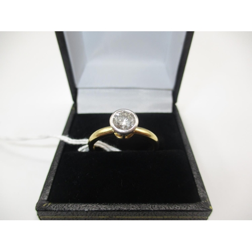 408 - 18ct Gold Diamond Ring, approx diamond weight 0.75 carat, Size S