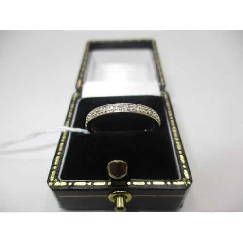 409 - 9ct Gold and Diamond Eternity Ring, Size O