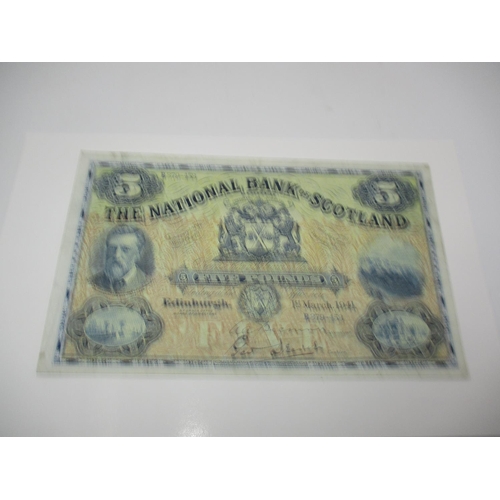 476 - National Bank of Scotland £5 Note Edinburgh 1st March 1941 B379-453