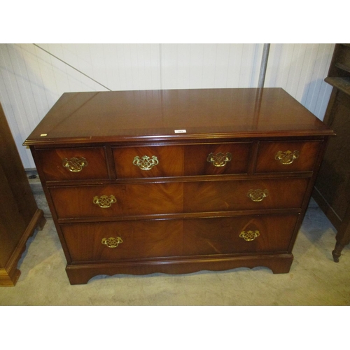 567 - Reproduction Mahogany Chest of 5 Drawers, 105cm W, 49cm D, 77cm H