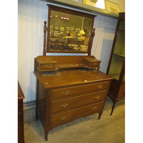 568 - 1920's Oak Dressing Chest, 106cm W, 48cm D, 168cm H