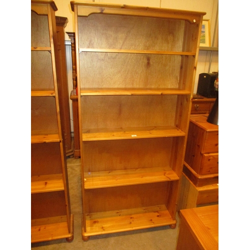 580 - Tall Pine Bookshelves, 85cm W