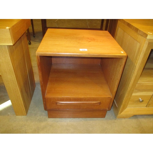 639 - G Plan Teak Bedside Cabinet, 46cm W, 40cm D, 54cm H