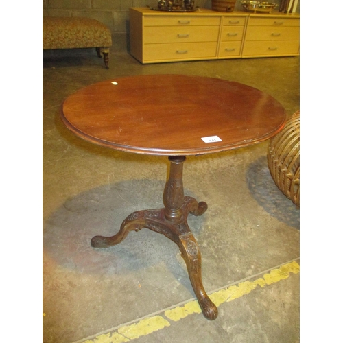 641 - Mahogany Wine Table on Tripod Base