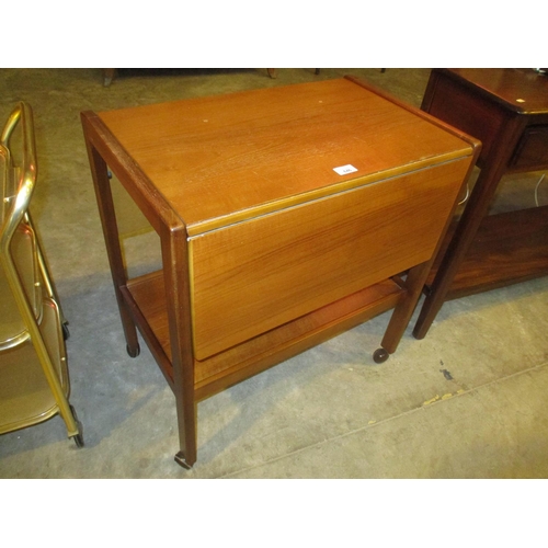 646 - Teak Drop Leaf Tea Trolley