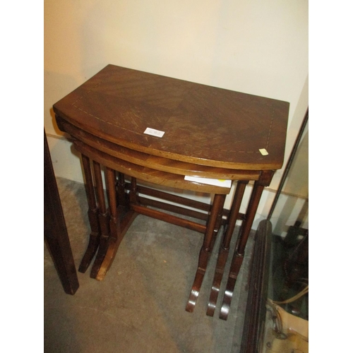 682 - George III Inlaid Mahogany Pot Cupboard and a Nest of Tables