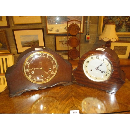 128 - Smiths & German Mantel Clocks