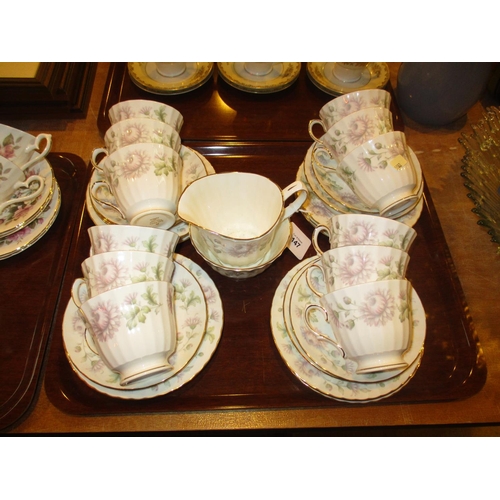 147 - Duchess Zephyr 38 Piece Tea Set