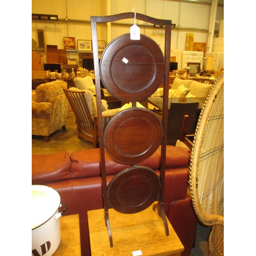 152 - Mahogany 3 Tier Folding Cakestand