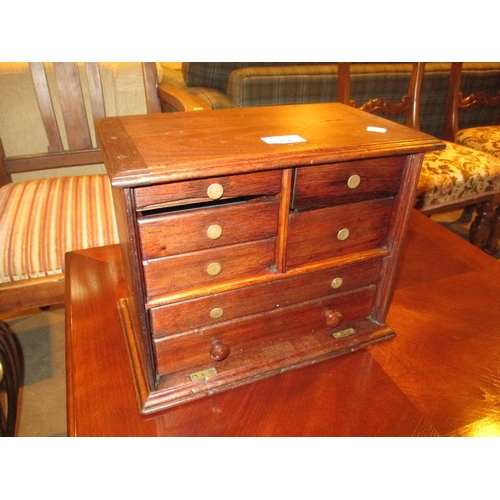 156 - Seven Drawer Collectors Chest, 32cm w, 20cm d, 26cm h