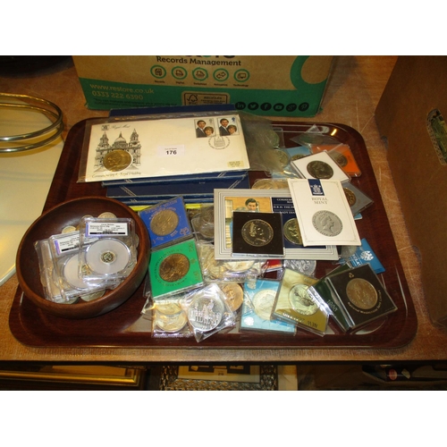 176 - Collection of Commemorative Coins and Crowns etc