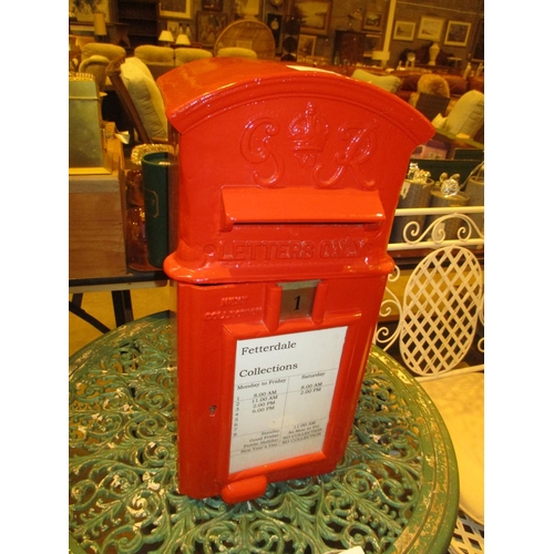 221 - George VI Style Post Box, with key