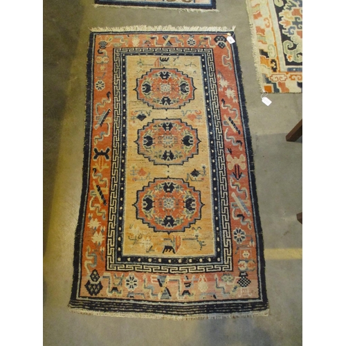 Three Eastern Wool Rugs, largest 165x89cm