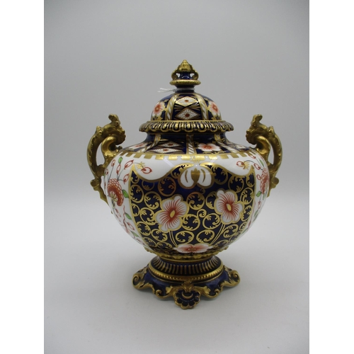 Royal Crown Derby Imari Pattern Lidded Vase, 1133, 6299, 20cm h
