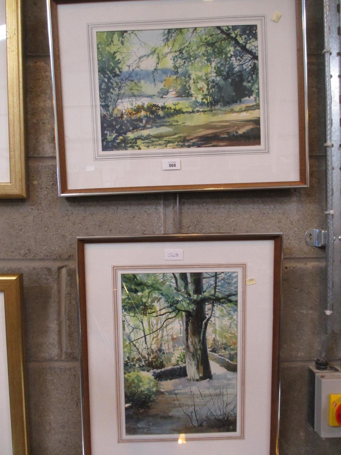 Neil Catchpole, 2 Watercolours of Country Scenes, 25x34cm and 35x24cm