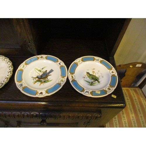 16 - Victorian Glass Powder Box, Cabinet China, Poole Condiments, Deer Group, Damaged Vienna Vase and a M... 