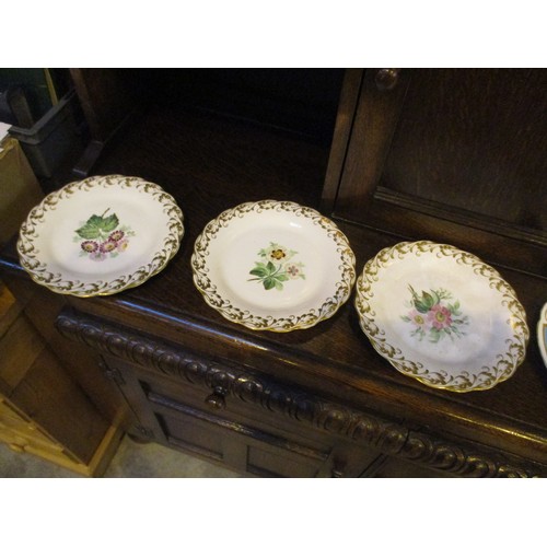 16 - Victorian Glass Powder Box, Cabinet China, Poole Condiments, Deer Group, Damaged Vienna Vase and a M... 