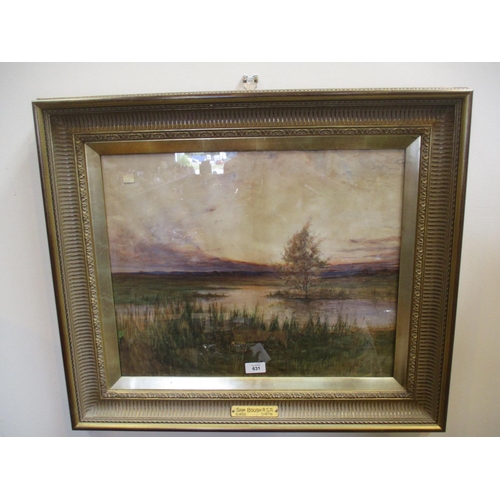 631 - Sam Bough, (Scottish 1822-1878), Watercolour, River Landscape, 42x52cm