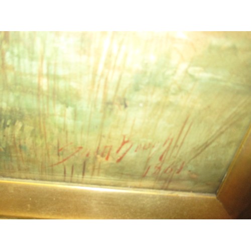 631 - Sam Bough, (Scottish 1822-1878), Watercolour, River Landscape, 42x52cm