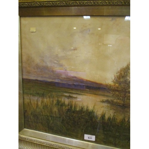 631 - Sam Bough, (Scottish 1822-1878), Watercolour, River Landscape, 42x52cm