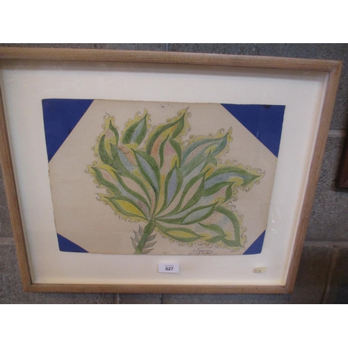 Scottie Wilson, (1890-1972), Pencil, Stylised Floral Study, 27.5x37.5cm