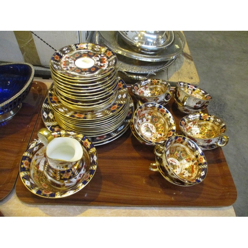 Imari Pattern Porcelain 37 Piece Tea Set