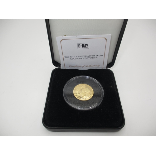 411 - Jubilee Mint The 80th Anniversary of D-Day Gold Proof Sovereign