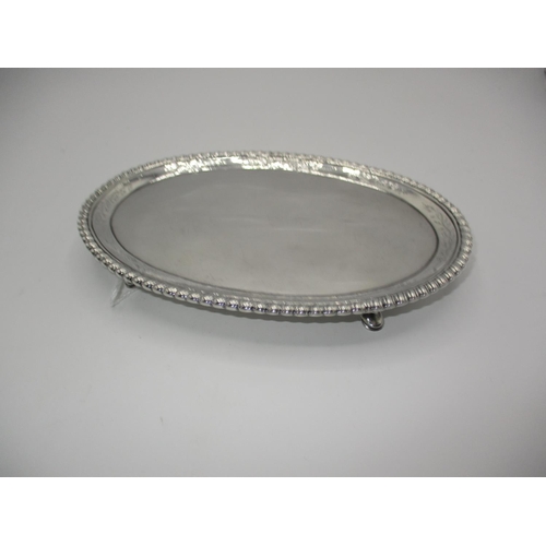 466 - 18th Century Scottish Silver Teapot Stand, Edinburgh 1773/74, by James Gisland, 256g, 21x15cm