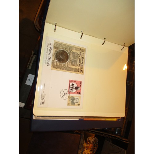 43 - Eight Albums of Coin Covers, First Day Covers etc