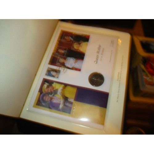48 - Five Albums of Royal Coin Covers, First Day Covers etc