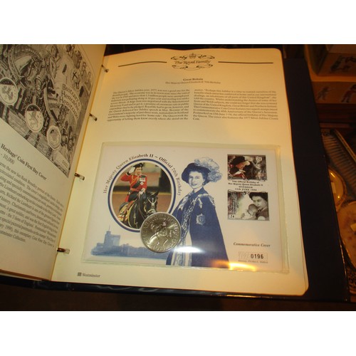 48 - Five Albums of Royal Coin Covers, First Day Covers etc